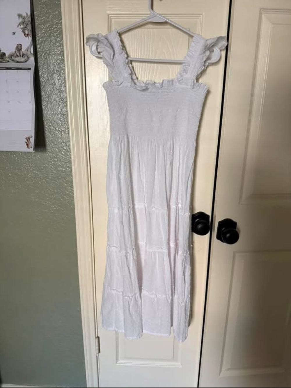 Hill House Ellie Nap Dress Sheer White Swiss Dots